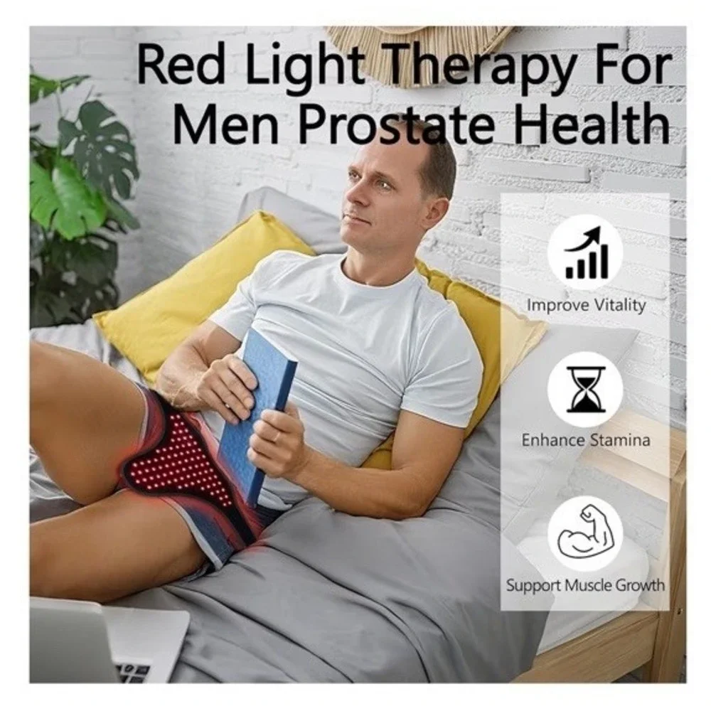Red‎ Light therapy for Male Urinary NIR Prostate Treatment Wearable Men Wellness